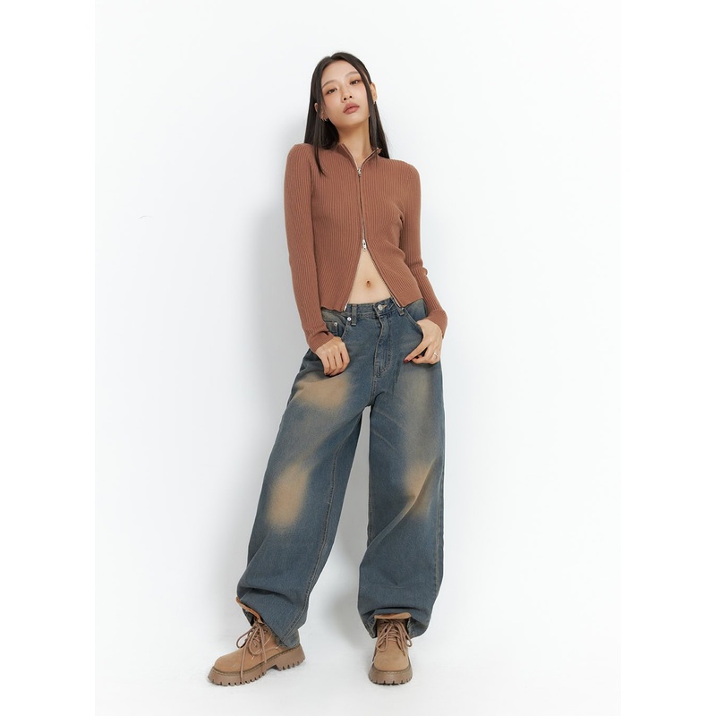 Esme Wide Washed Denim Jeans IS427