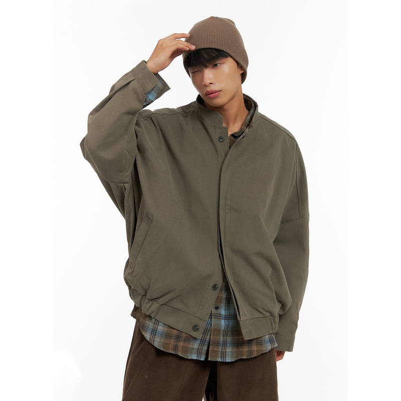 Men’s Cotton Buttoned Cargo Jacket IS419