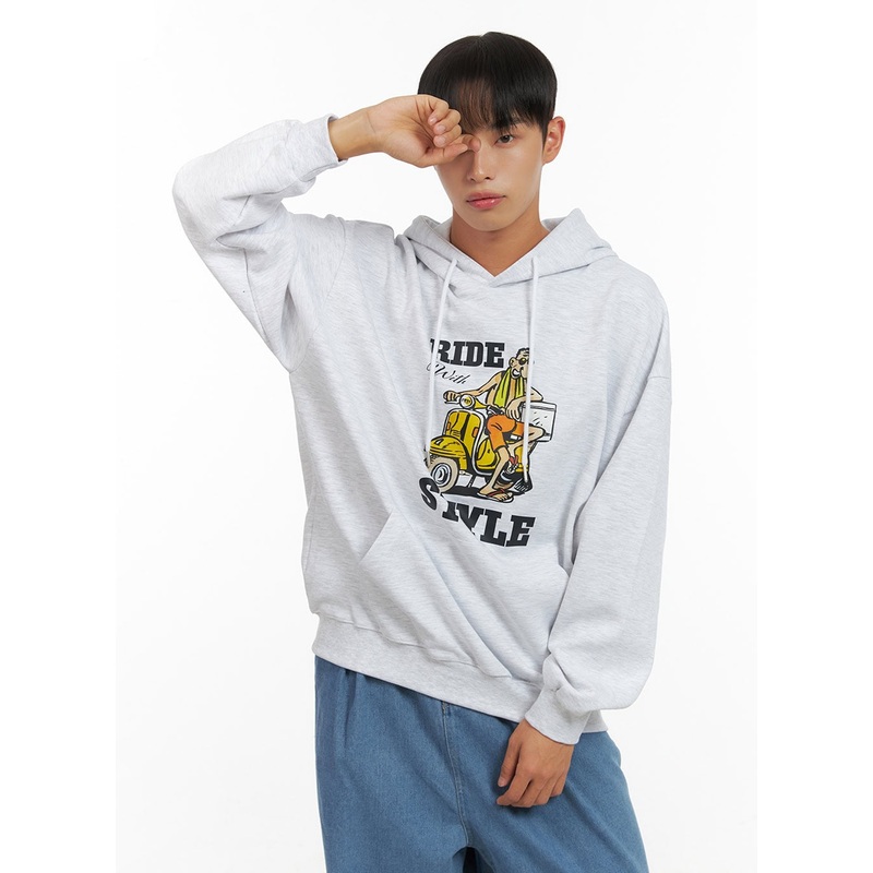 Men’s Graphic Hooded Sweatshirt IS419