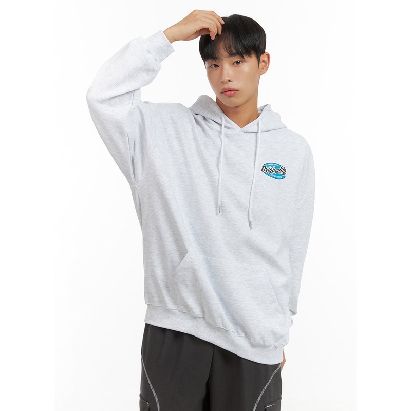 Men’s Graphic Hooded Sweatshirt (White) IS420