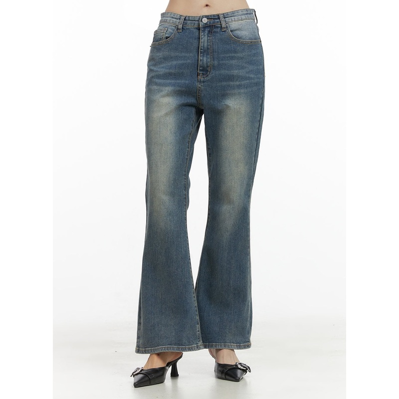Skye Washed Long Bootcut Jeans OO401