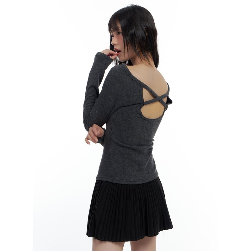 Sleek Cutout Slim Fit Top CS420