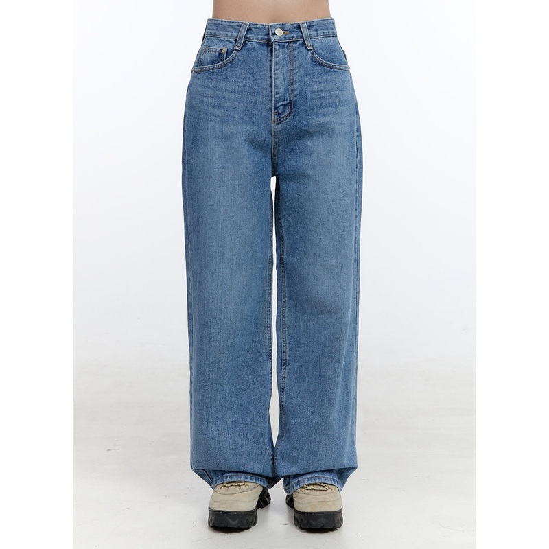 Brynn Light Washed Wide Leg Jeans OO407