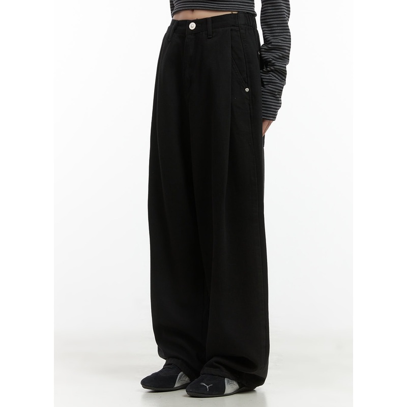 Classic Wide Fit Cotton Pants CO410
