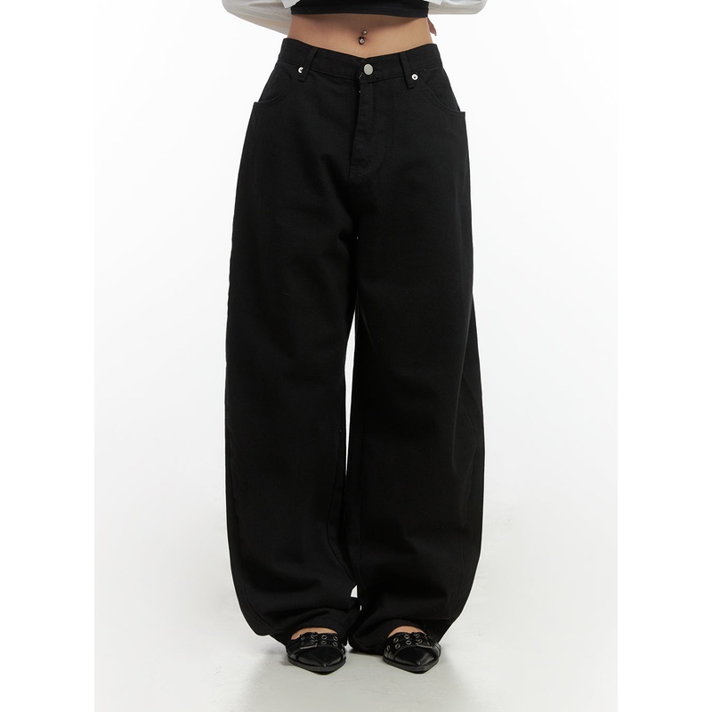 Comfy Cotton Wide-Leg Trousers CO414