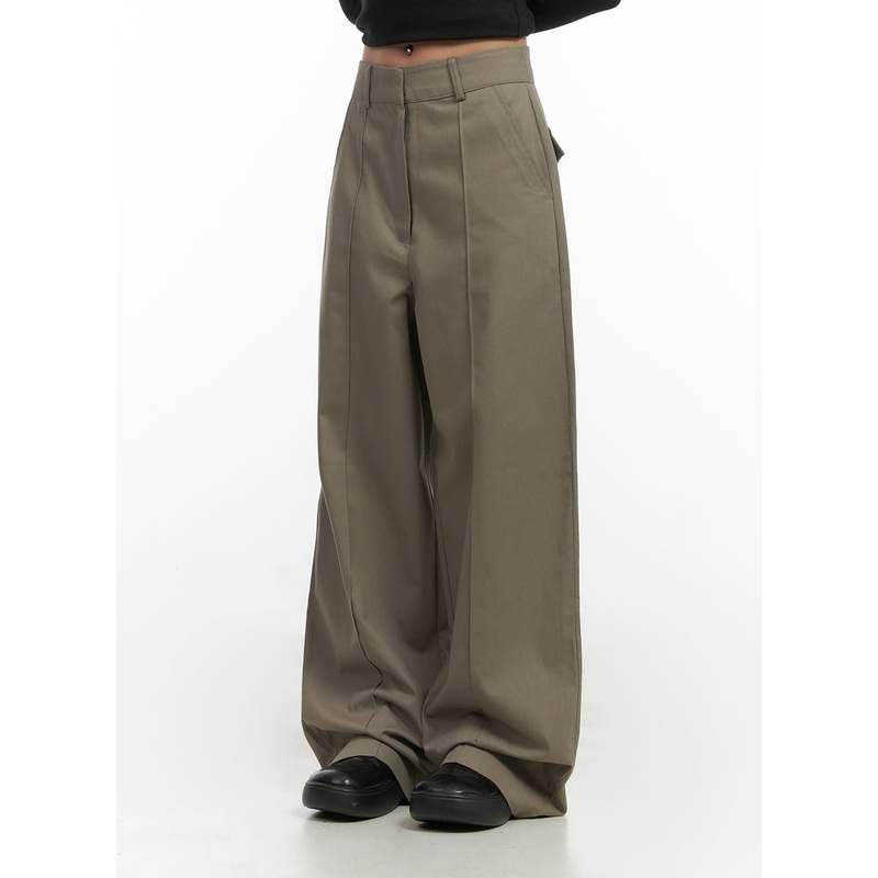 Cotton Wide-Fit Trousers CO414
