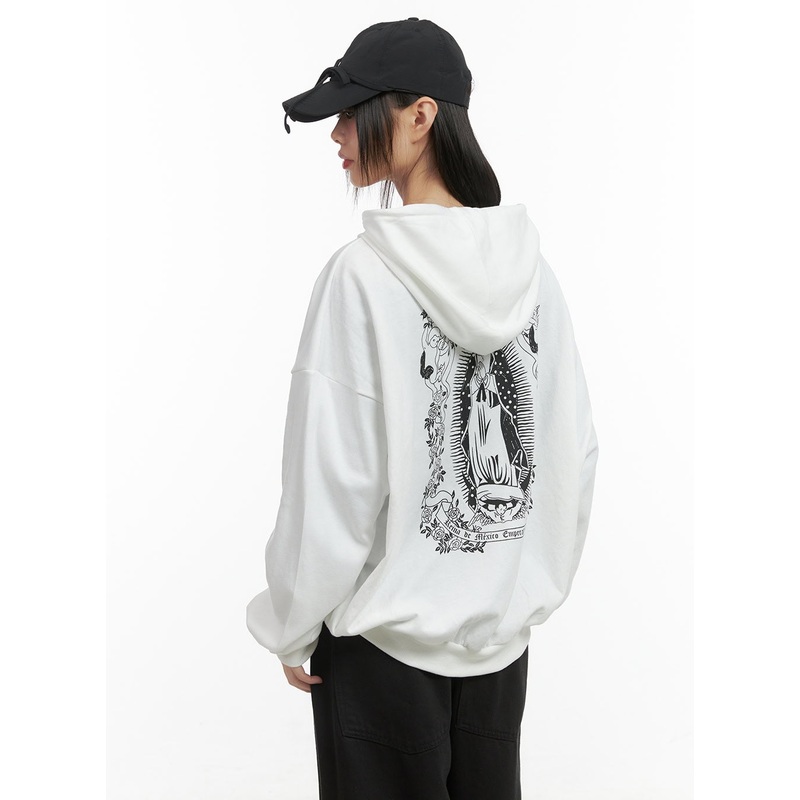 Graphic Loose Fit Hoodie CO410