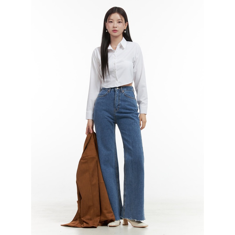 Hallie Slim Flare Denim Jeans OO416