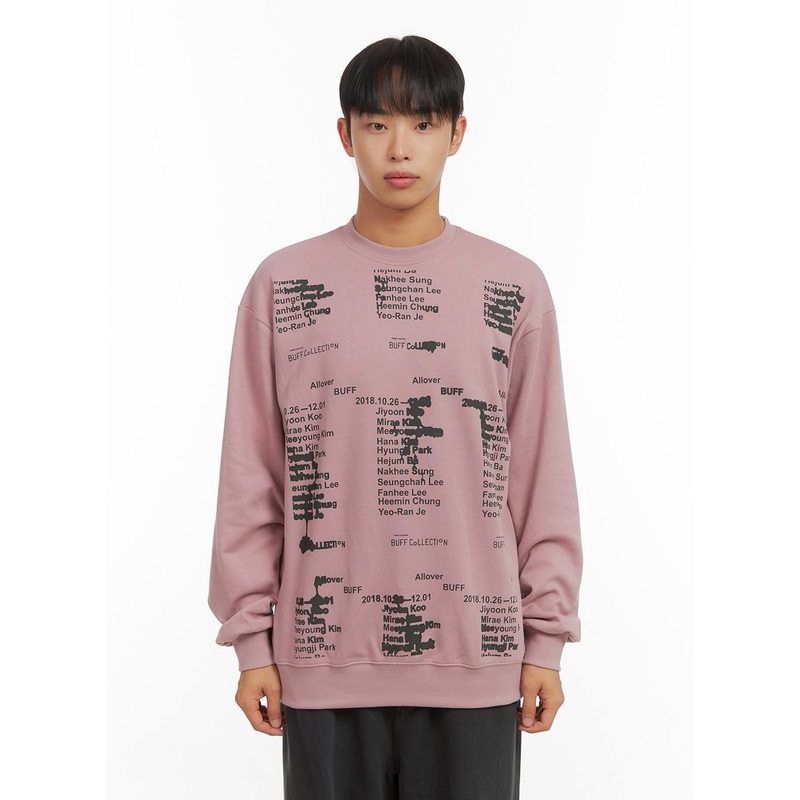 Lettering Crew Neck Sweatshirt CO410