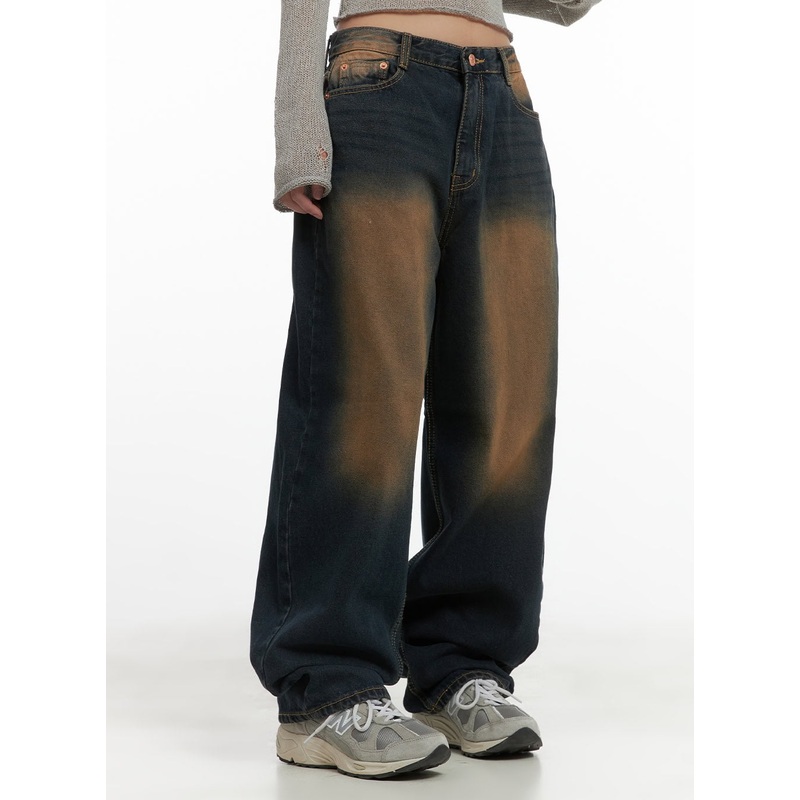 Lyra Washed Wide Leg Jeans CO404