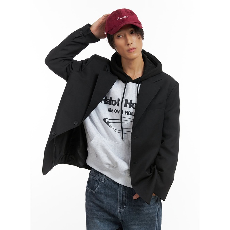 Men’s Oversized Classic Blazer IO402