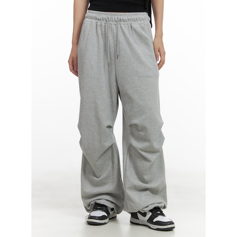 Pintuck String Wide Sweatpants CO404
