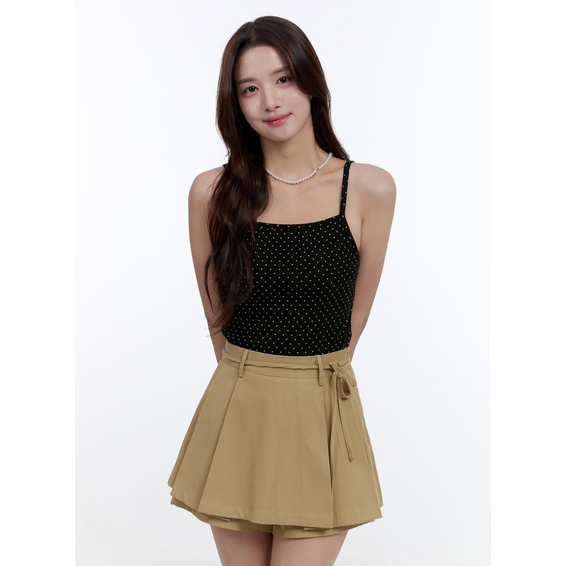 Polka Dot Sleeveless Camisole Top OO407