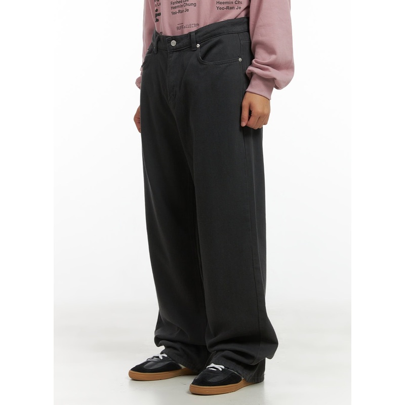 Rayon Solid Wide-Leg Pants CO410