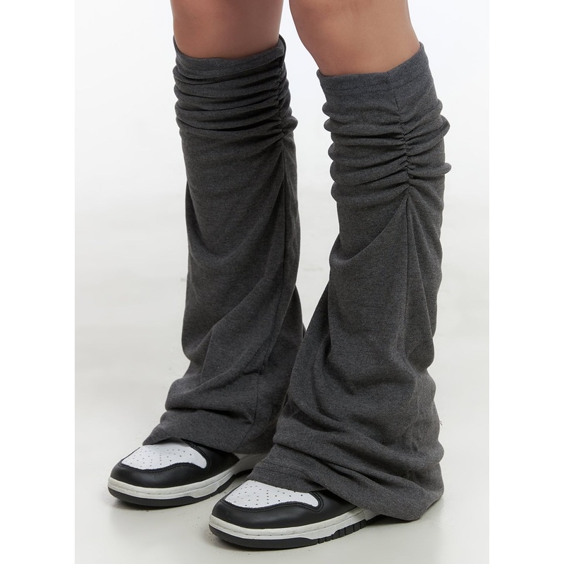 Shirred Cotton Leg Warmers CO404