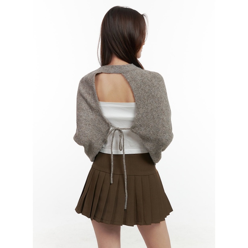 String Cut-Out Bolero Top OO421
