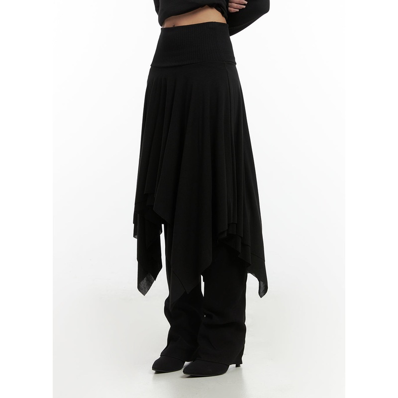 Unbalanced Chic Midi Skirt CO414