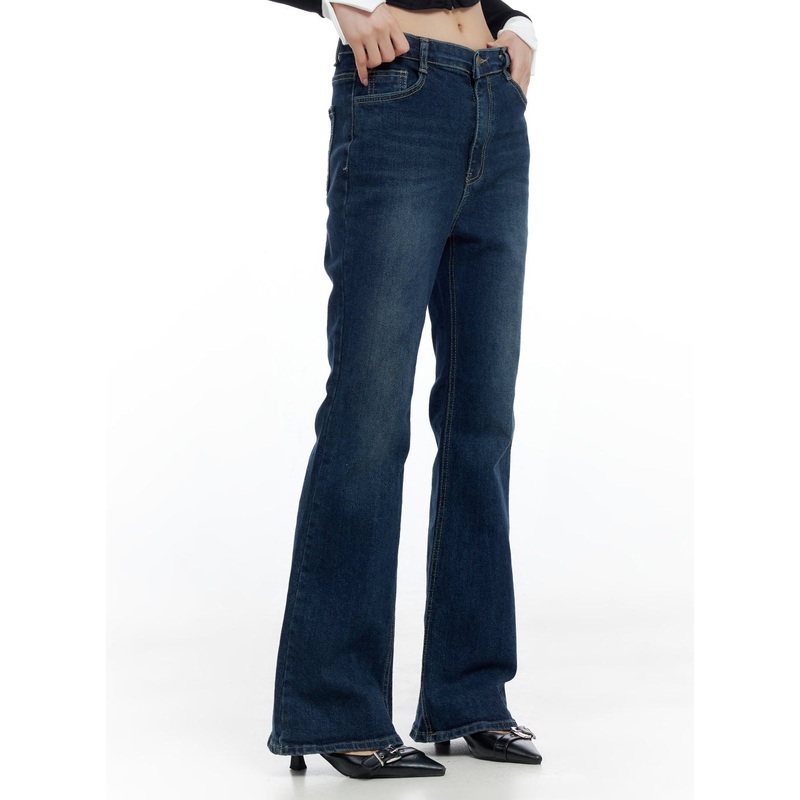 Clea Elastic Flare Dark Denim Jeans CO425