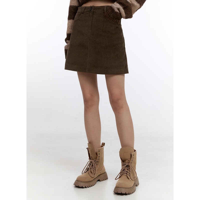 Corduroy Chic Mini Skirt CN401