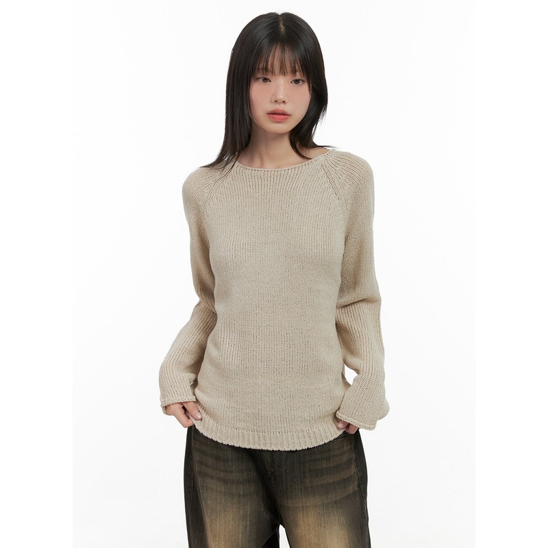 Essential Long Sleeve Knit Sweater CS412