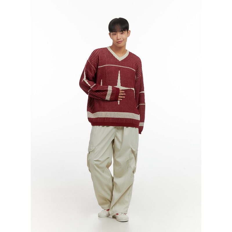Men’s Basic Wide Cargo Pants IO420
