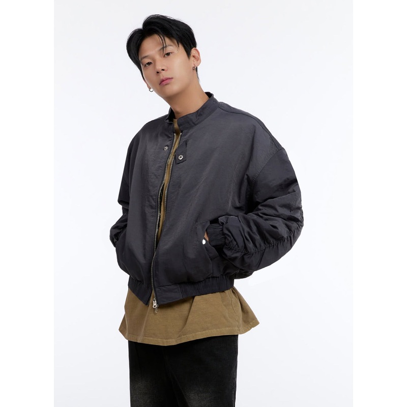 Men’s Button Zip Up Jacket IO428