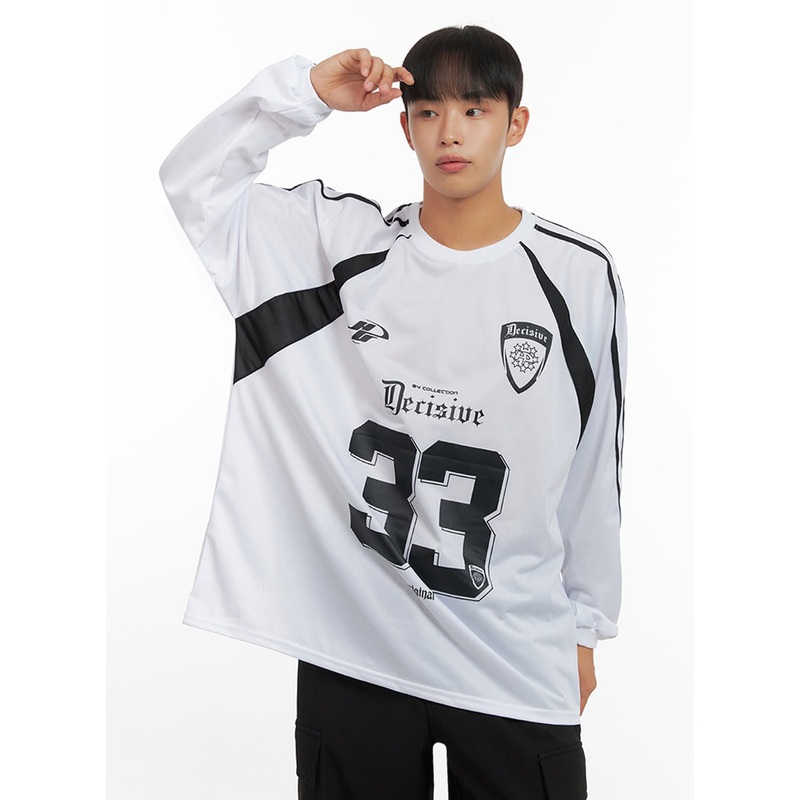 Men’s Graphic Sport Jersey Sweatshirt IO420