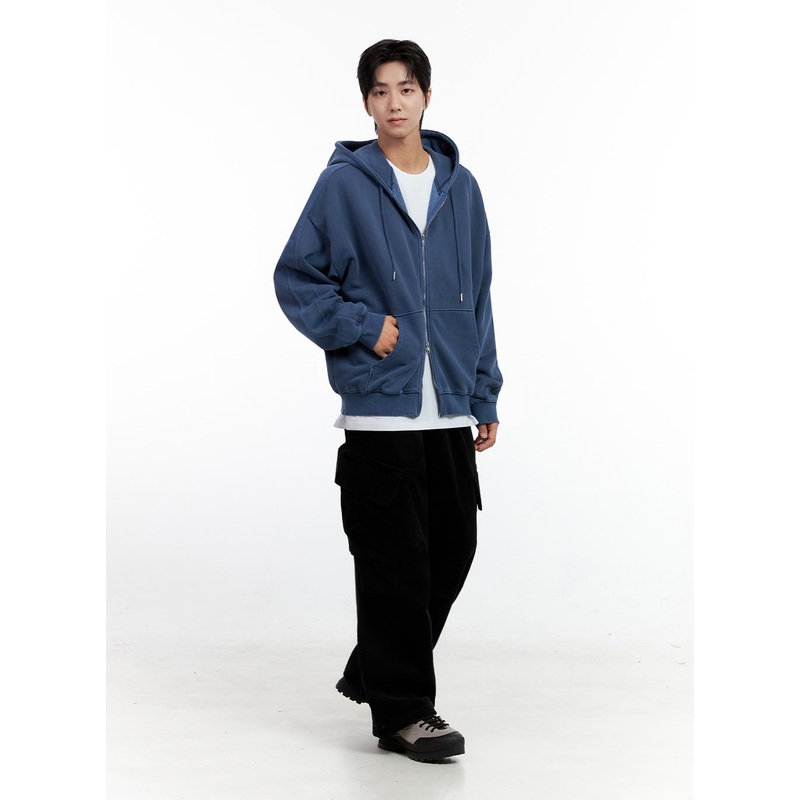 Men’s Refined Wide-Leg Cargo Pants IN401