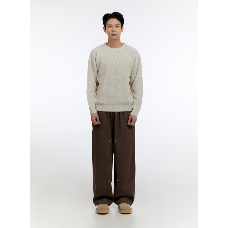 Men’s Stud Wide Leg Pants IO428