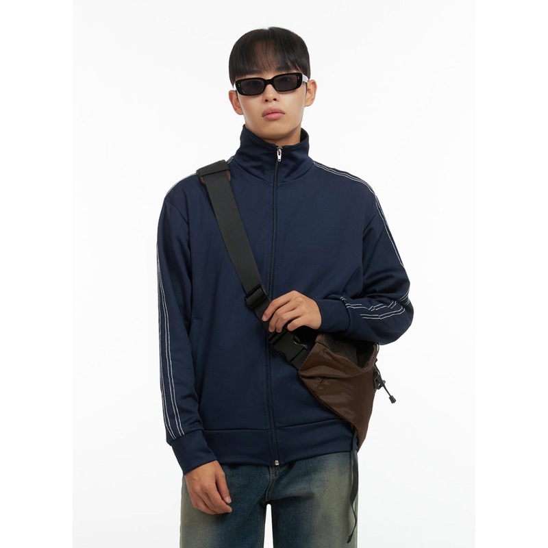 Men’s Zip Up Turtleneck Track Jacket IO420