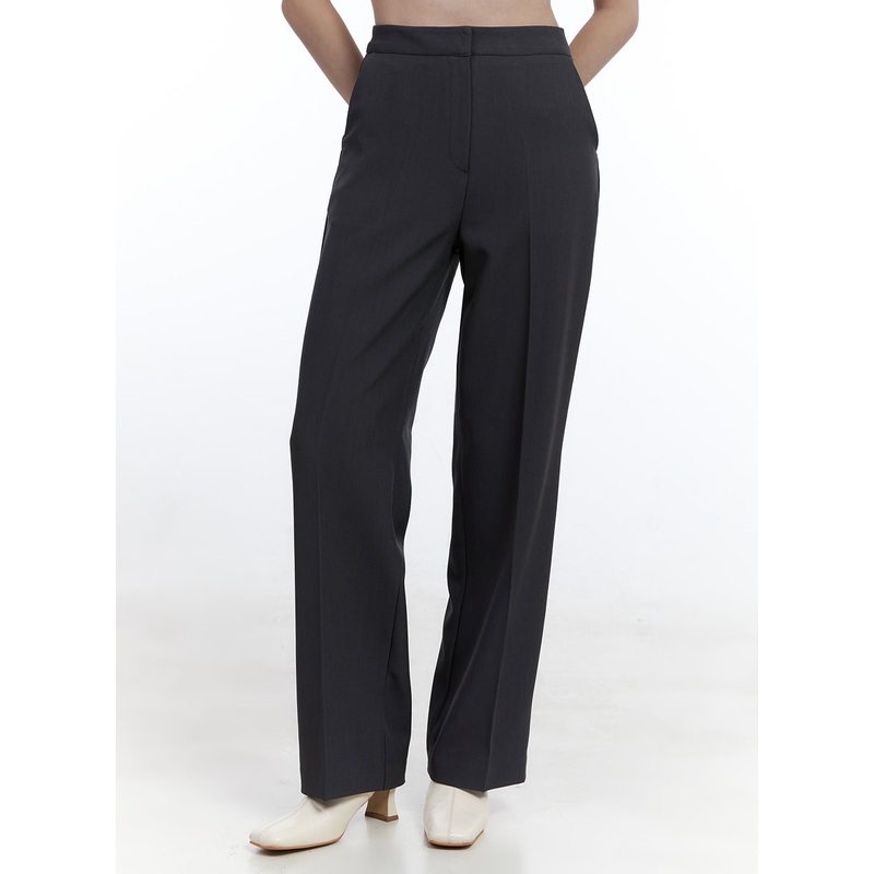 Solid Chic Tailored Pants OO429