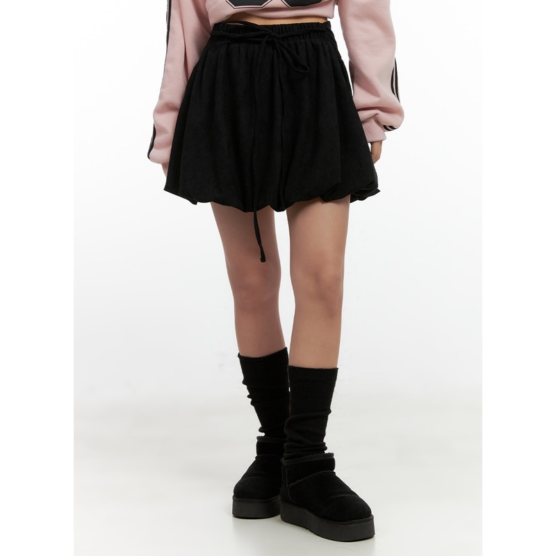 Corduroy Solid Mini Skirt CN412