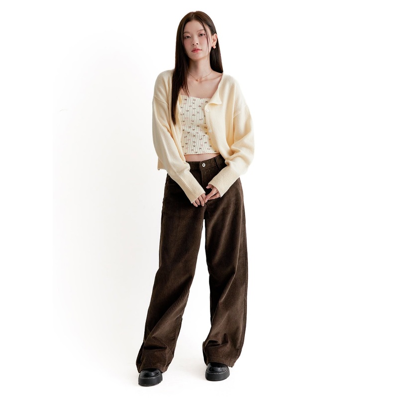 Corduroy Wide-Fit Trousers ON422