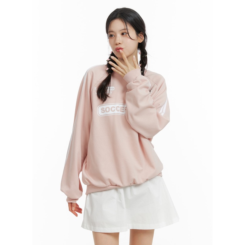 Cozy Graphic Crewneck Sweatshirt OM420