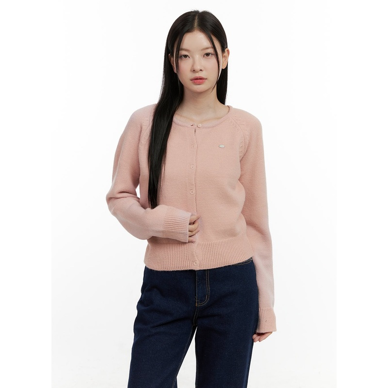 Cozy Knit Button-Up Cardigan ON408