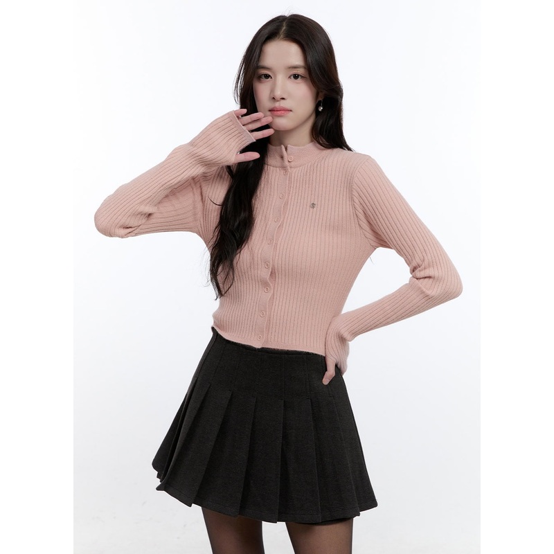 Elegant Knit Ribbed Cardigan ON418