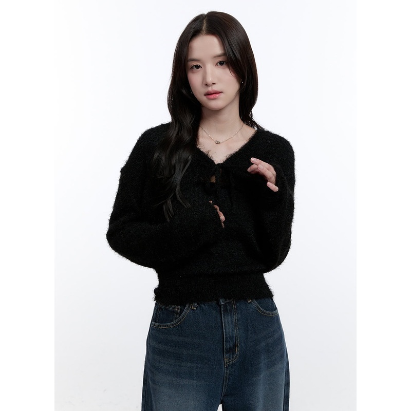 Fuzzy Bolero Cardigan & Tank Set ON418