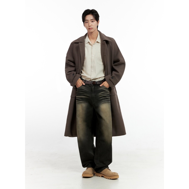 Men’s Faded Denim Jeans IN411|Black|S|M|L|1XL|2XL|3XL