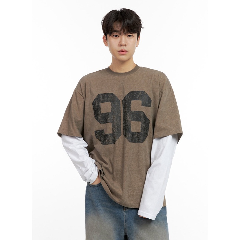 Men’s Oversize Fit Round Neck Cotton Tee IN422