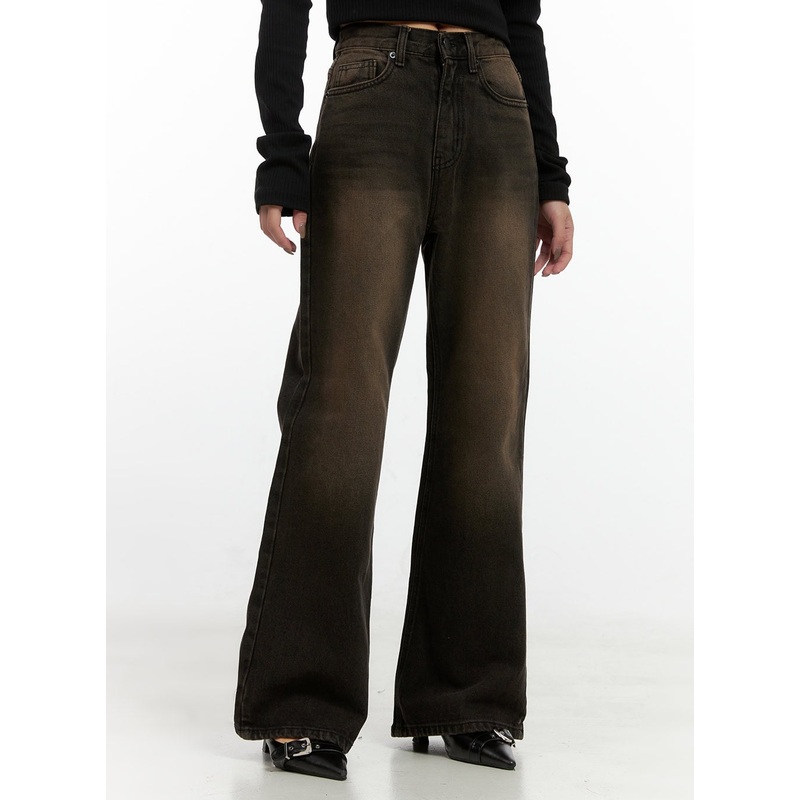 Naya Washed Cotton Wide Leg Jeans CN408