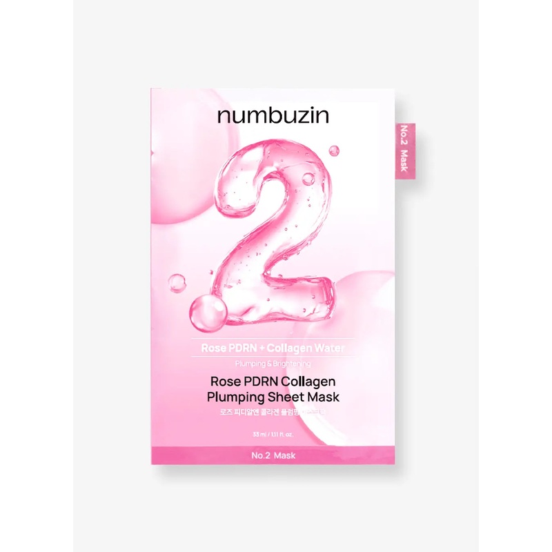 No.2 Rose PDRN Collagen Plumping Sheet Mask (1ea / 33ml)