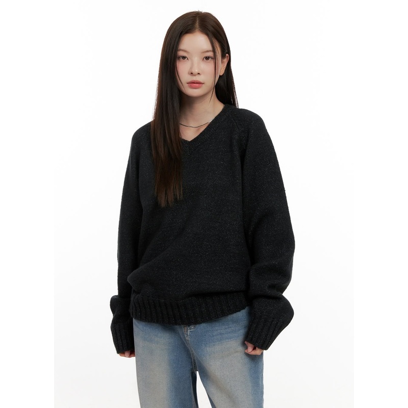 Oversized V-Neck Sweater ON422
