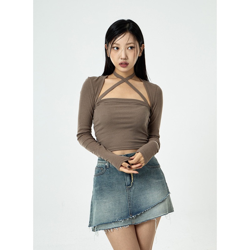 Ribbed Cami Top And Long Sleeve Bolero Set CG26
