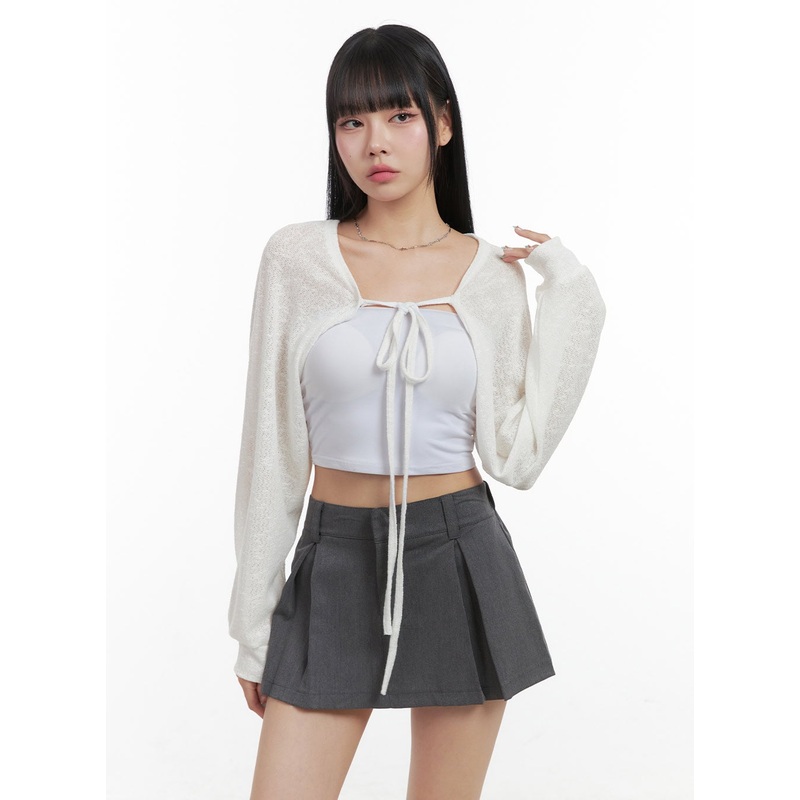 Strap Bolero Knit Cardigan OS409
