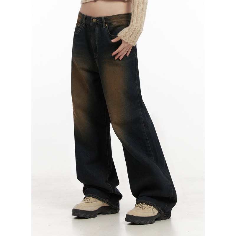 Alexia Washed Denim Wide-Leg Jeans ID402