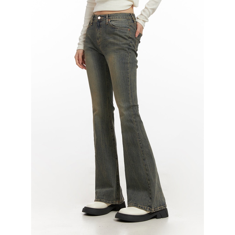 Caroline Slim Fit Flared Jeans CN428
