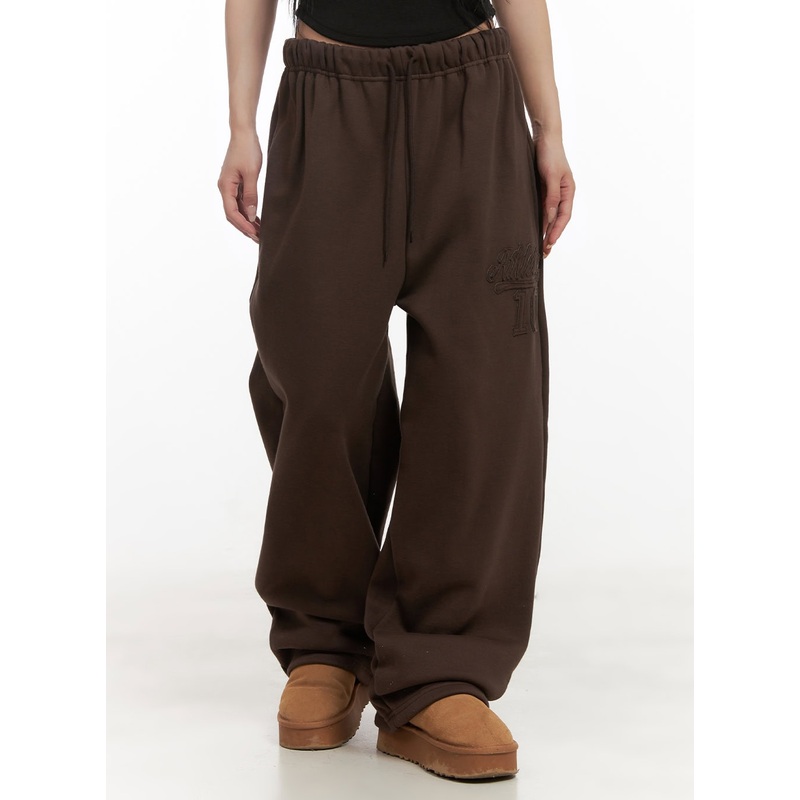 Comfy Patch Wide-Fit Sweatpants CD404