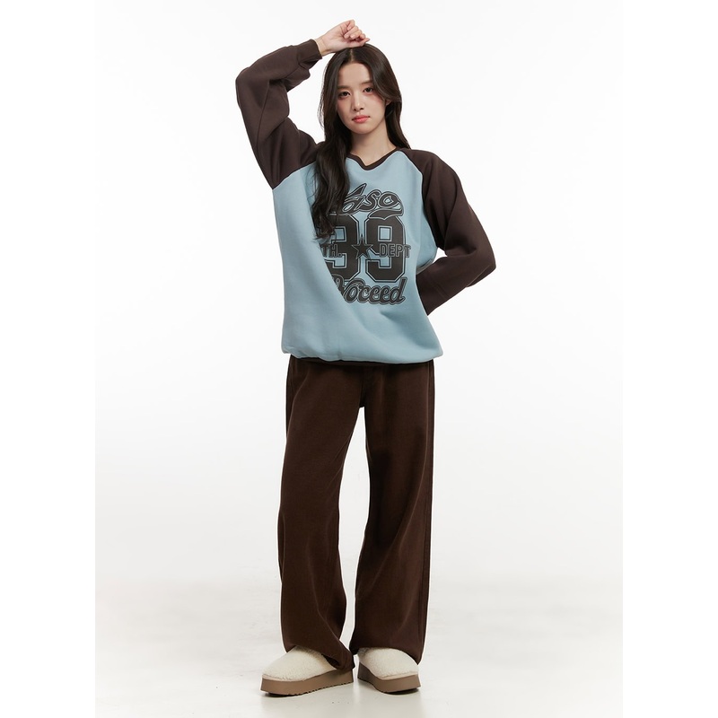 Cozy Cotton Wide-Leg Sweat Pants ON429