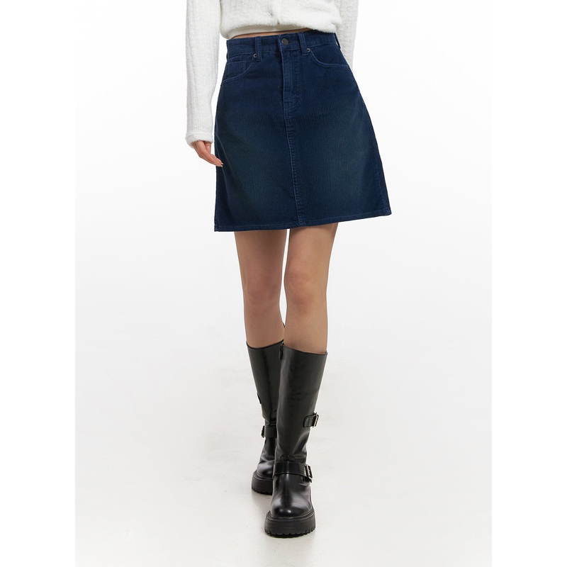 Cozy Denim Mini Skirt CN428|Dark blue|Black|S|M|L|1XL|2XL|3XL