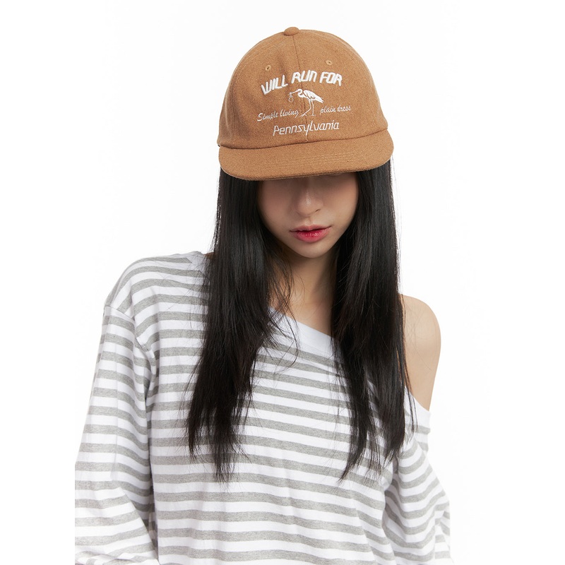 Lettering Embroidered Hat CN426